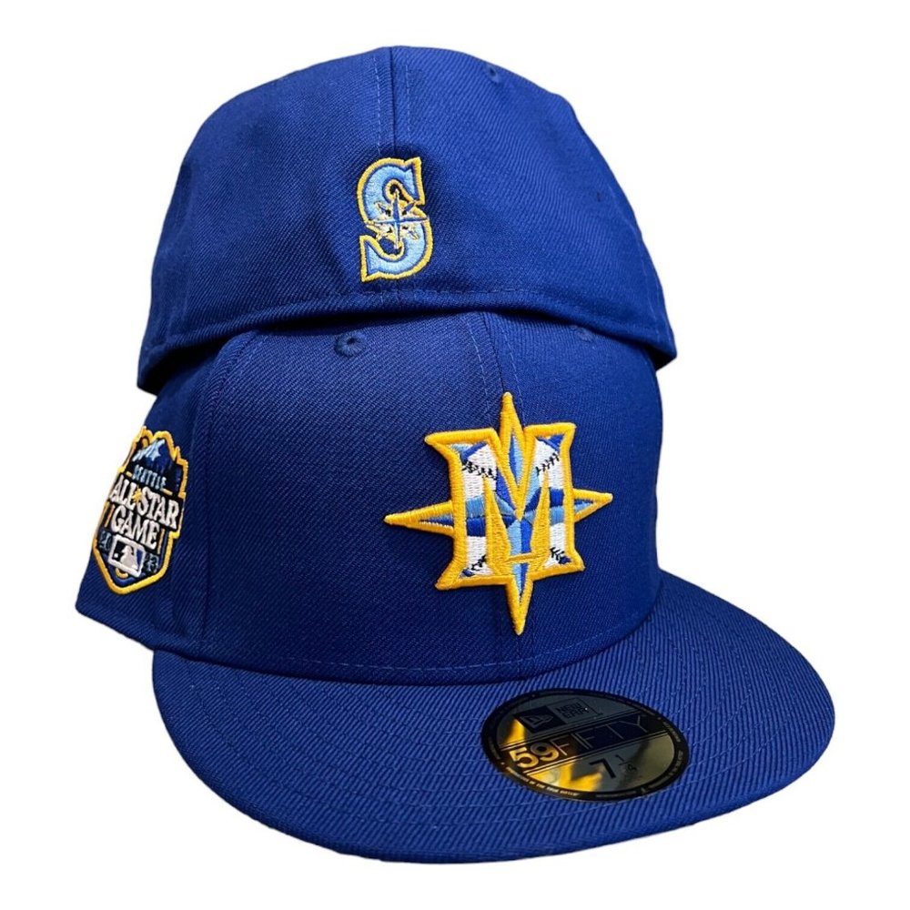 New Era Seattle Mariners 59FIFTY Fitted Hat Blue 2023 All Star Patch